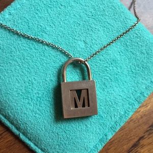 Tiffany & Co. Letter Lock Necklace (M)